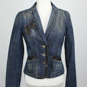 Moschino Women's Jean Demin Jacket Blazer
